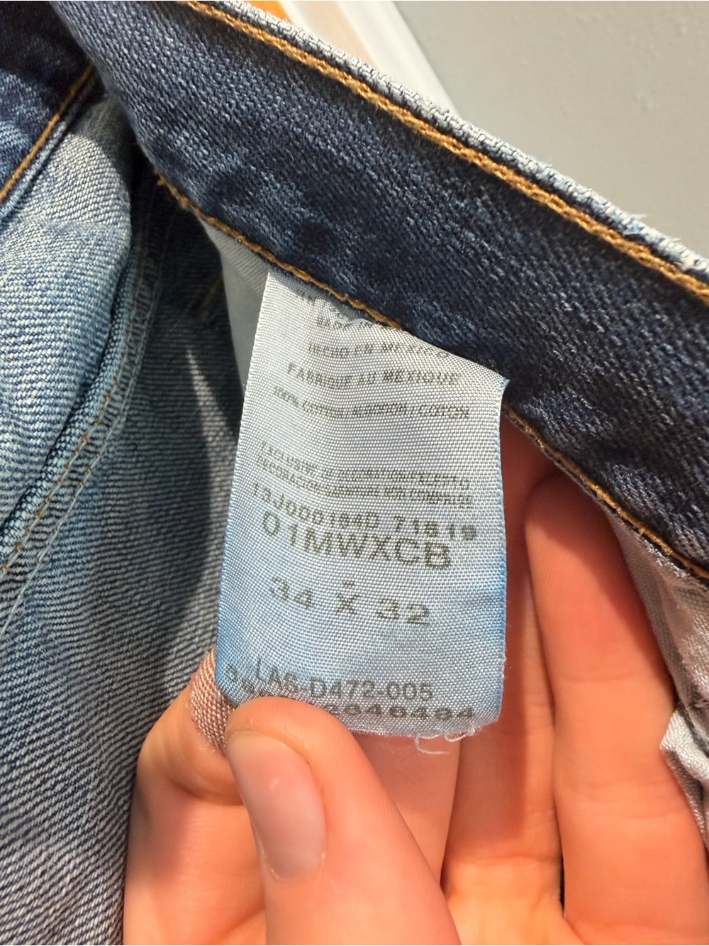 Classic Wrangler 20X Competition Series Men's Blue Denim Jeans Mens size 34/32 - Picture 7 of 7